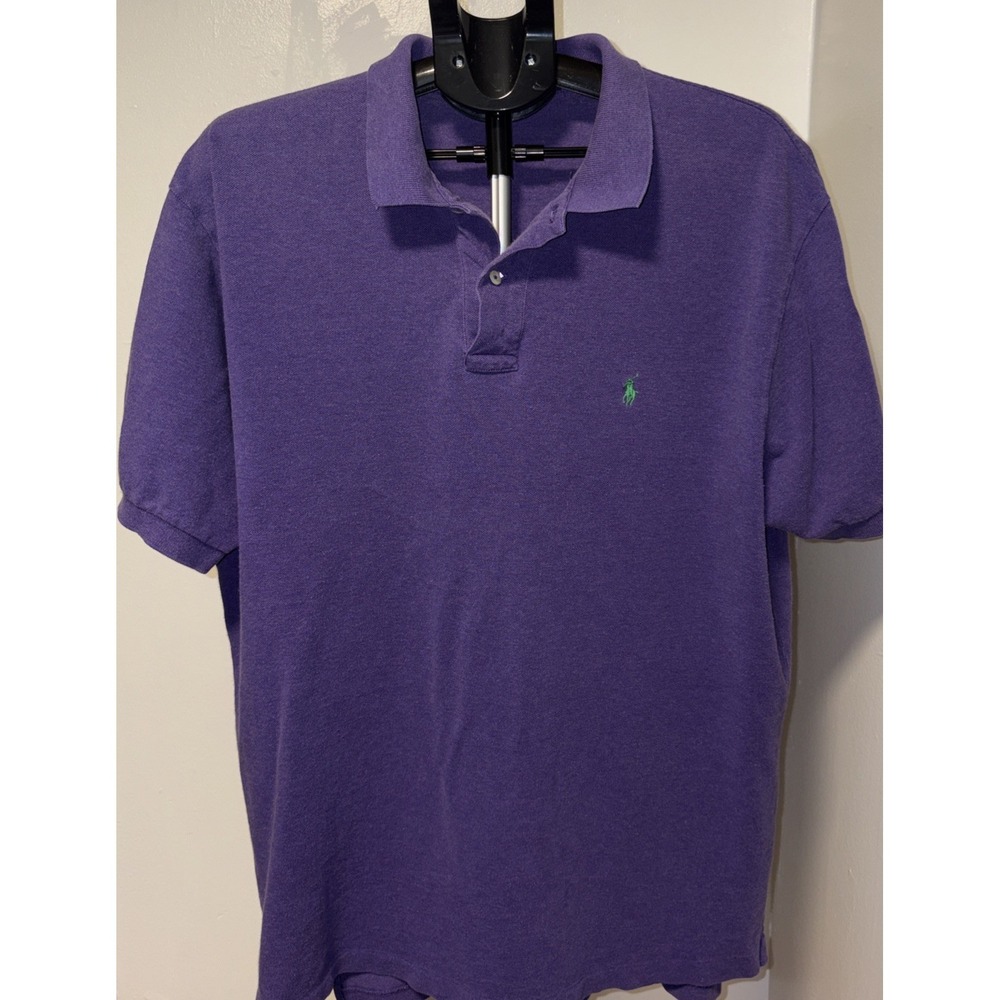 Staple Purple Ralph Lauren Polo With Green Logo.‎ A Bit Faded But A Good Look.